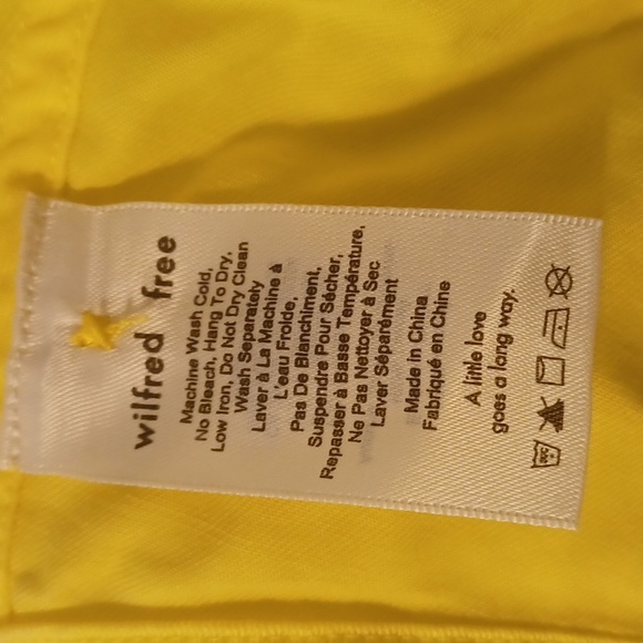2/$50 Yellow Aritzia Sleeveless Top - Size Small - Picture 6 of 7